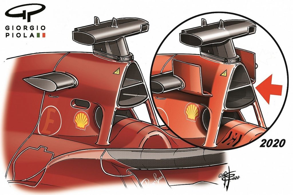 Ferrari’s 2022 F1 car set for airbox tweak