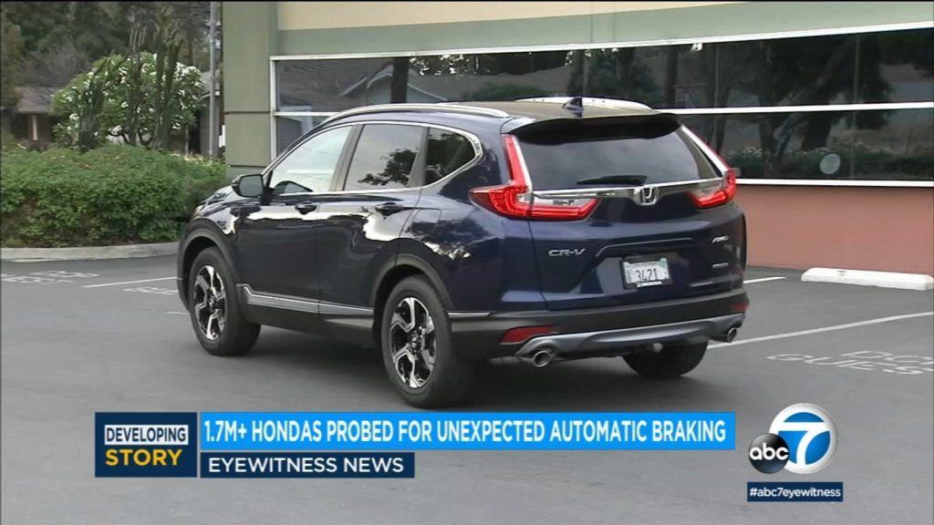 Honda Accord, CR-V under investigation by NHTSA for random braking glitch, causes cars to slam on brakes without touching pedal