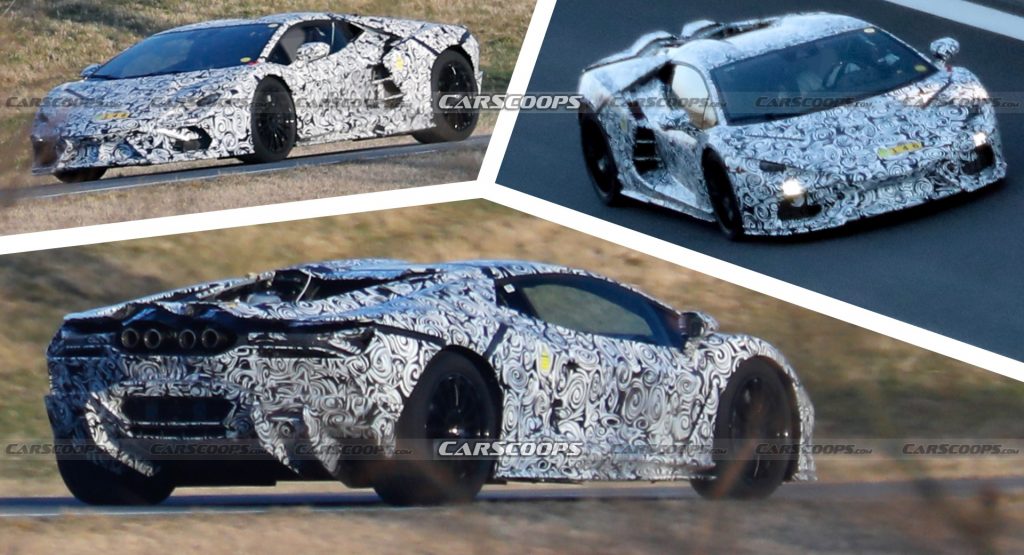 2024 Lamborghini Aventador Hybrid Successor Reveals Sharp Production Body In Latest Spy Shots