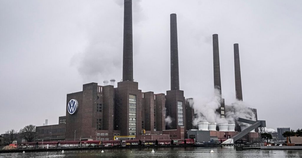 European car plants hurt by supply problems linked to war.