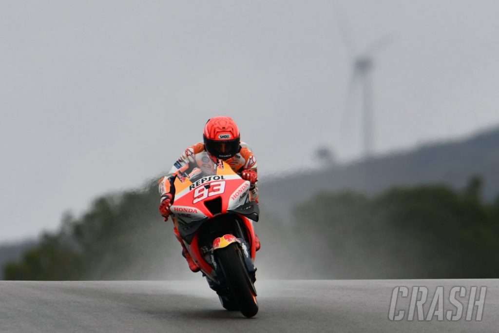 MotoGP Portimao: Marc Marquez leads Honda 1-2, Ducati endure Crash-heavy day | MotoGP